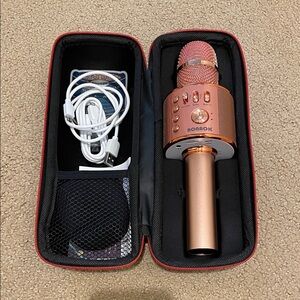 Bonrok Rose Gold Wireless Microphone; so FUN!